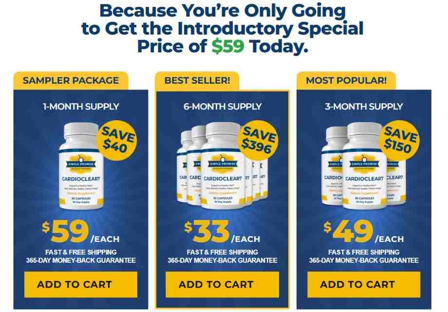 Cardio Clear 7 where to buy